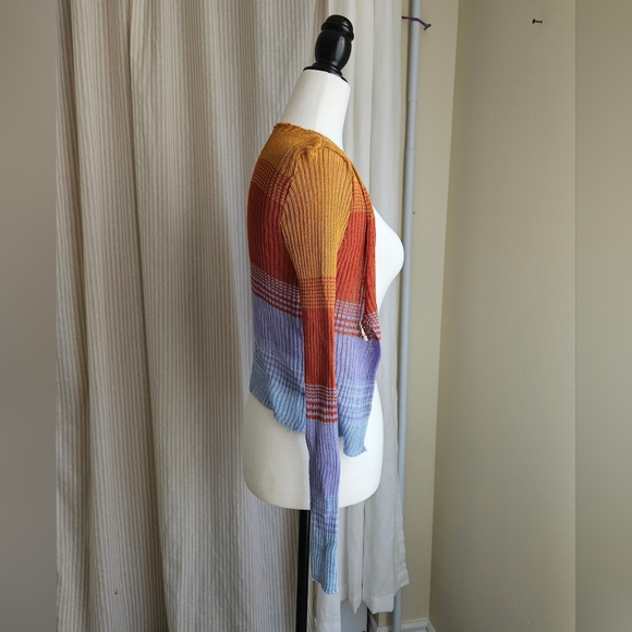 Bright, Multi-color knitted top/ Cardigan - Picture 3 of 8